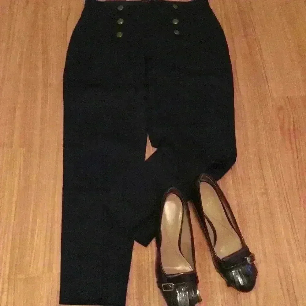 Banana republic Dark Wash Dress Jeans pants w/ Nautical Style Button Accents